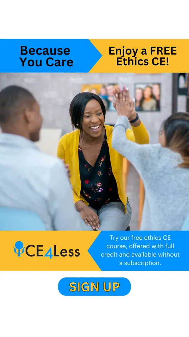 Ce4Less Continuing Education for Psychologists, Social Workers & Counselors