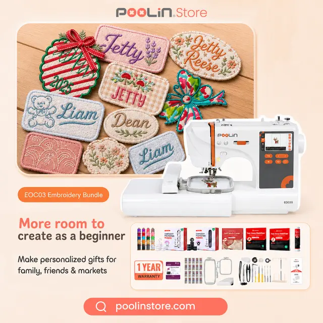 Poolin Embroidery Sewing Machine