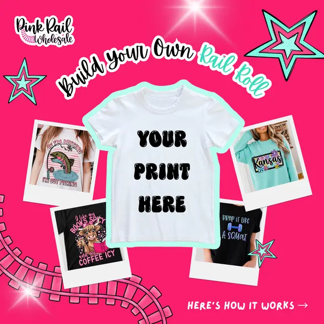 Pink Rail Wholesale DTF